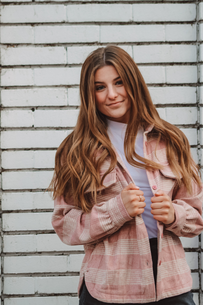 Noel Pink Flannel Shirt