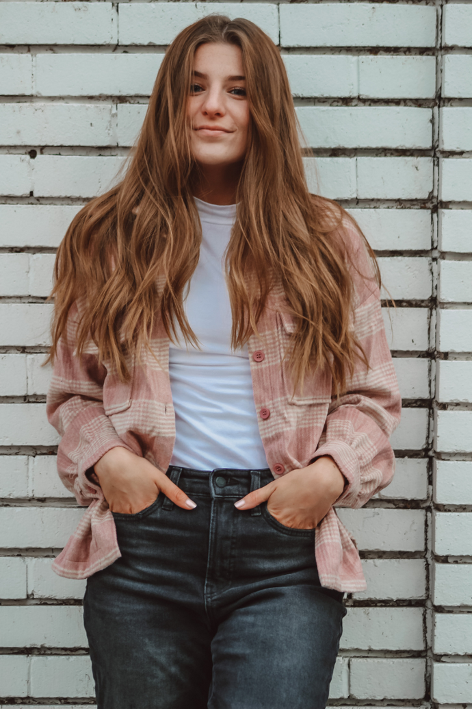 Noel Pink Flannel Shirt